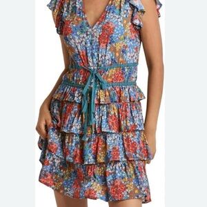Dear John Floral Ruffle Dress